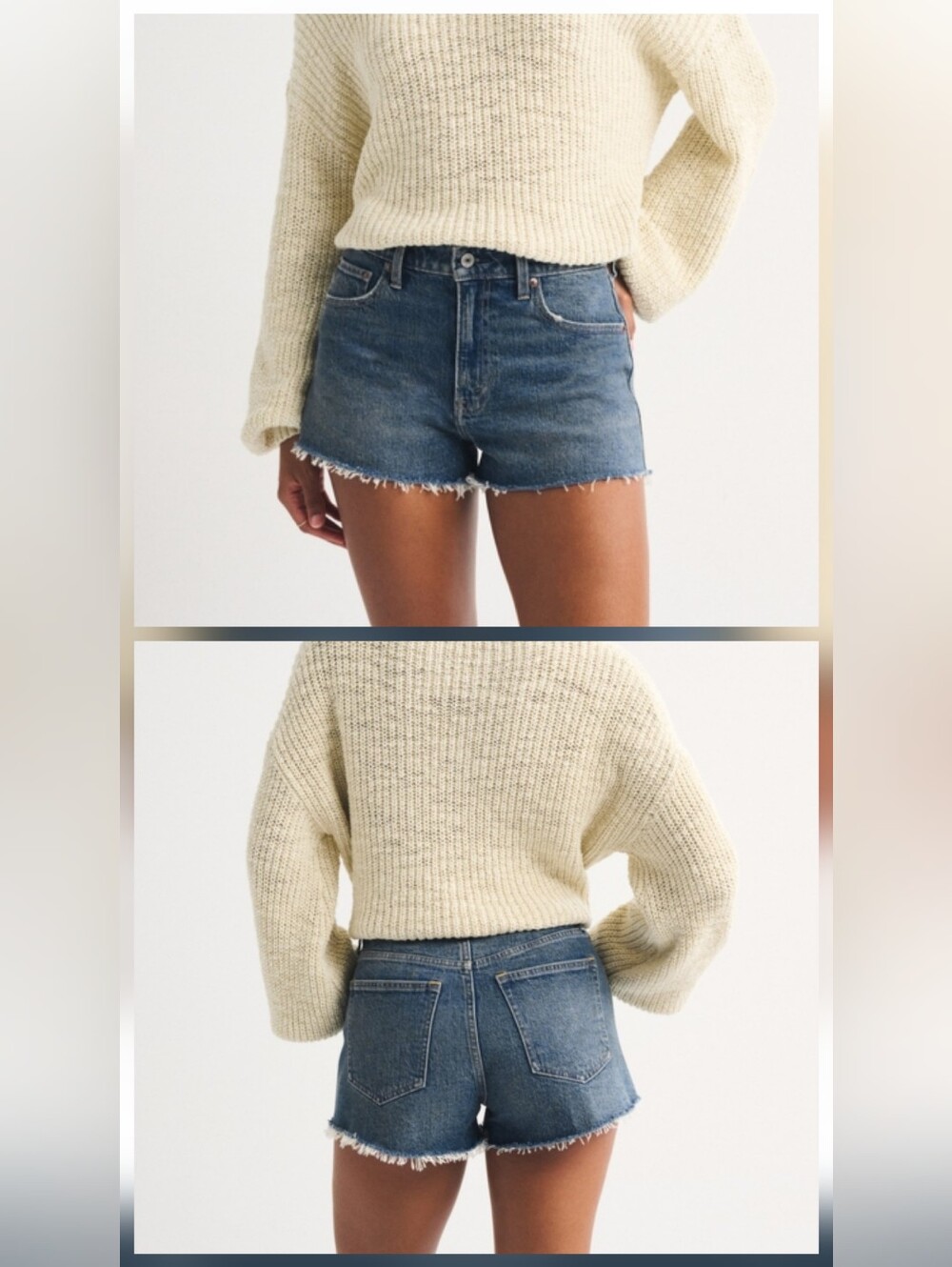 Abercrombie & Fitch Denim Love Curve 26 Shorts